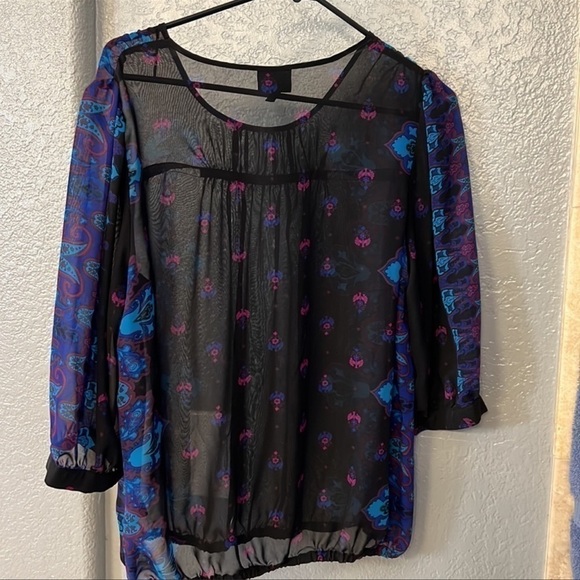 𝅺MOSSIMO sheer blouse - Picture 2 of 3
